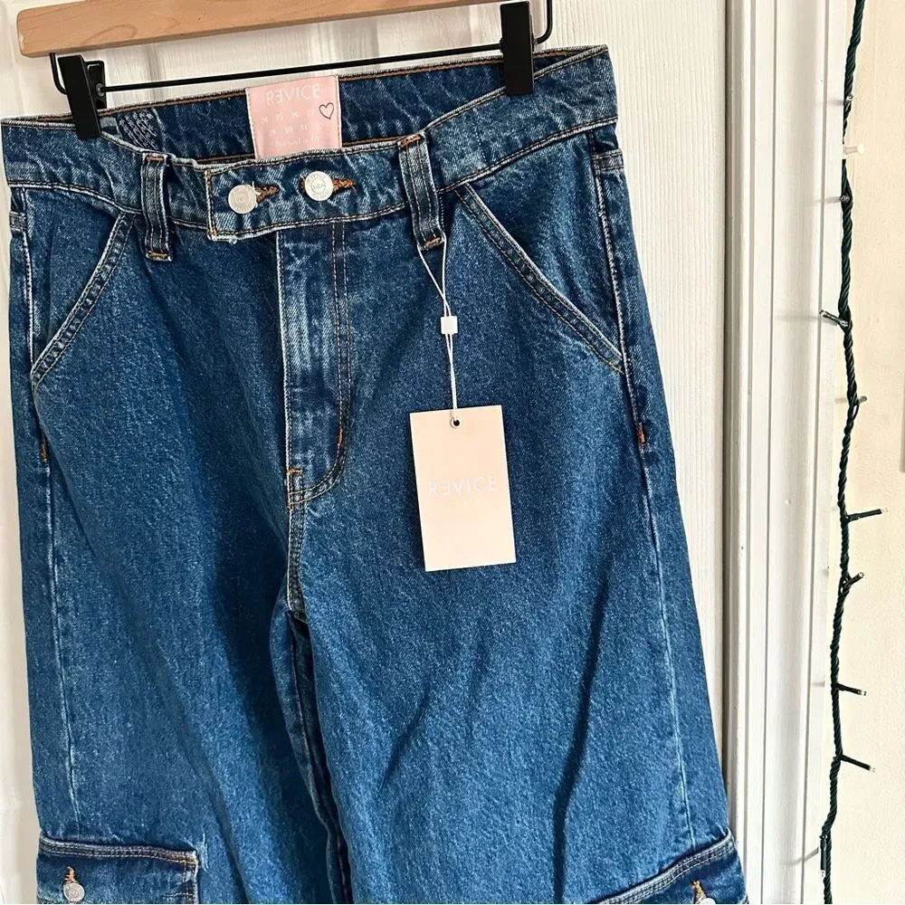 Revice The Baja Cargo Ultra Blue Women’s Size 28 NWT - Picture 3 of 12